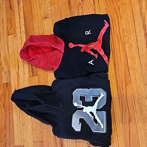 Two Jordan Hoodies Youth M & Youth L